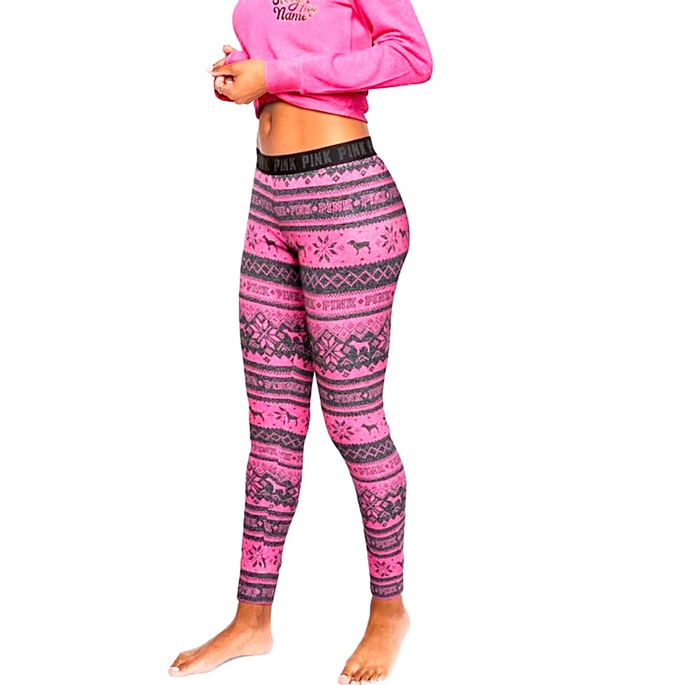 VS Pink Cozy Legging Joggers Sleepwear Size L